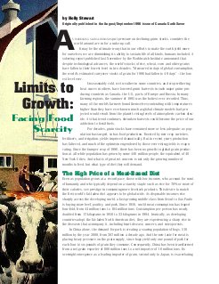 Limits to Growth: Facing Food Scarcity (by Holly Stewart)