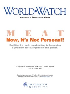 World Watch Institute: Meat